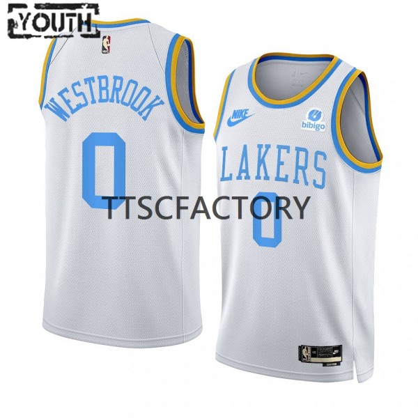 Los Angeles Lakers Trikot Russell Westbrook 0 Nike 2022-23 Classic Edition Weiß Swingman - Kinder Los Angeles Lakers Trikot Russell Westbrook 0 Nike 2022-23 Classic Edition Weiß Swingman - Kinder